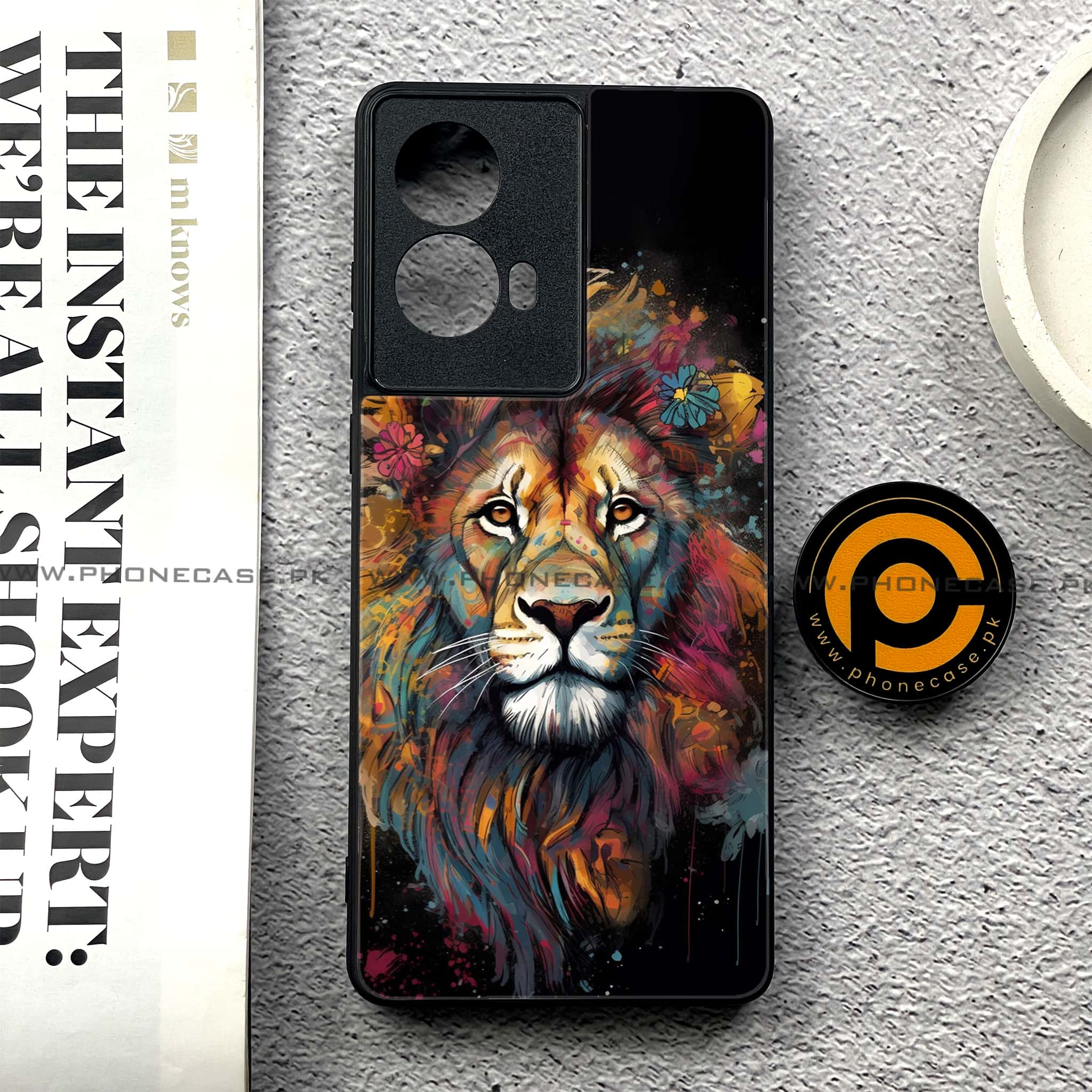 Moto G85 - Tiger 2.0 Series - Premium Printed Glass soft Bumper shock Proof Case