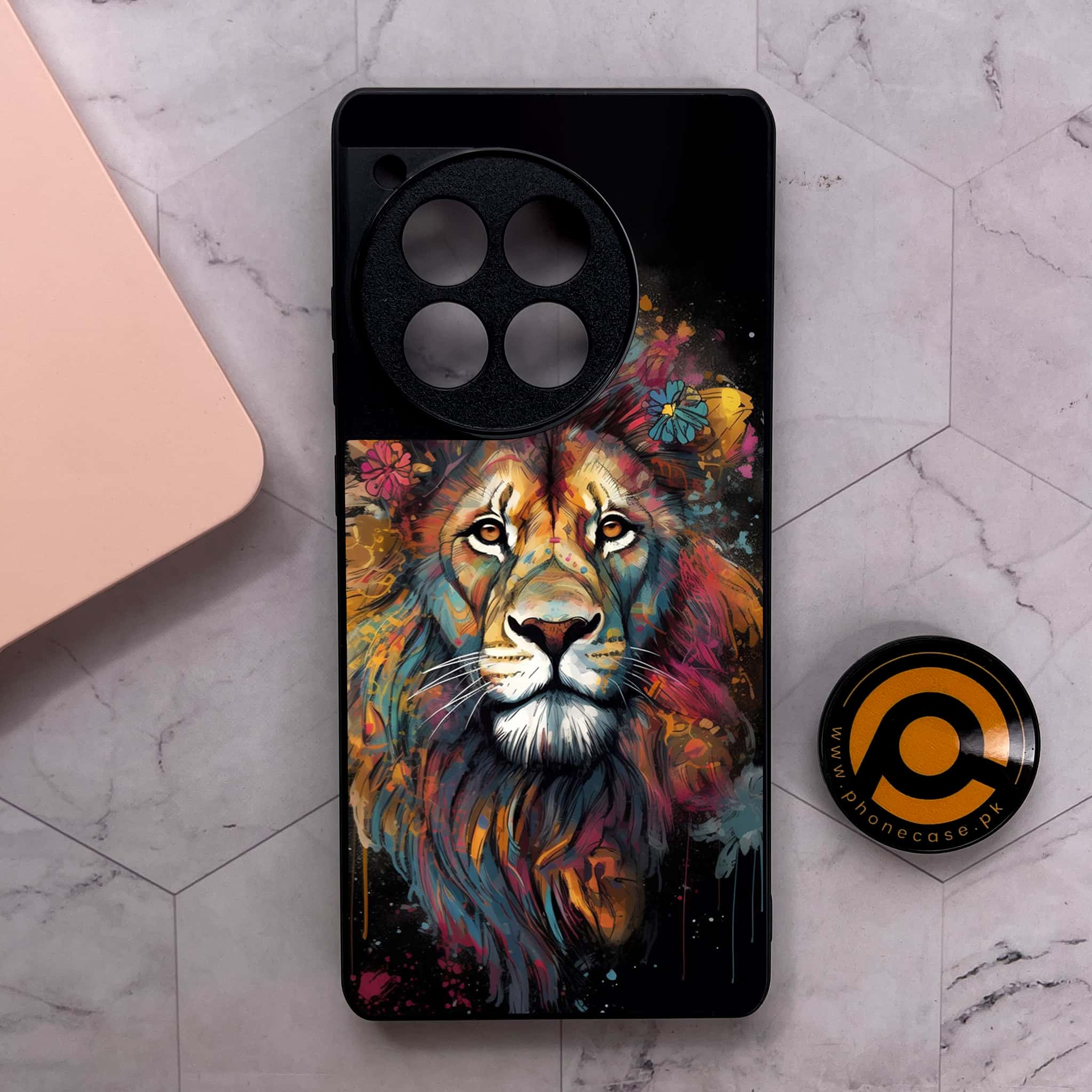 OnePlus 12R - Tiger 2.0 Series - Premium Metal Printed soft Bumper shock Proof Case