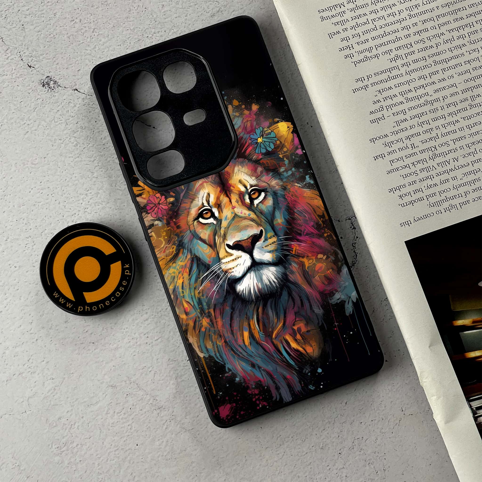 Infinix Note 50 - Tiger 2.0 Series - Premium Metal Printed Soft Bumper Shockproof Case