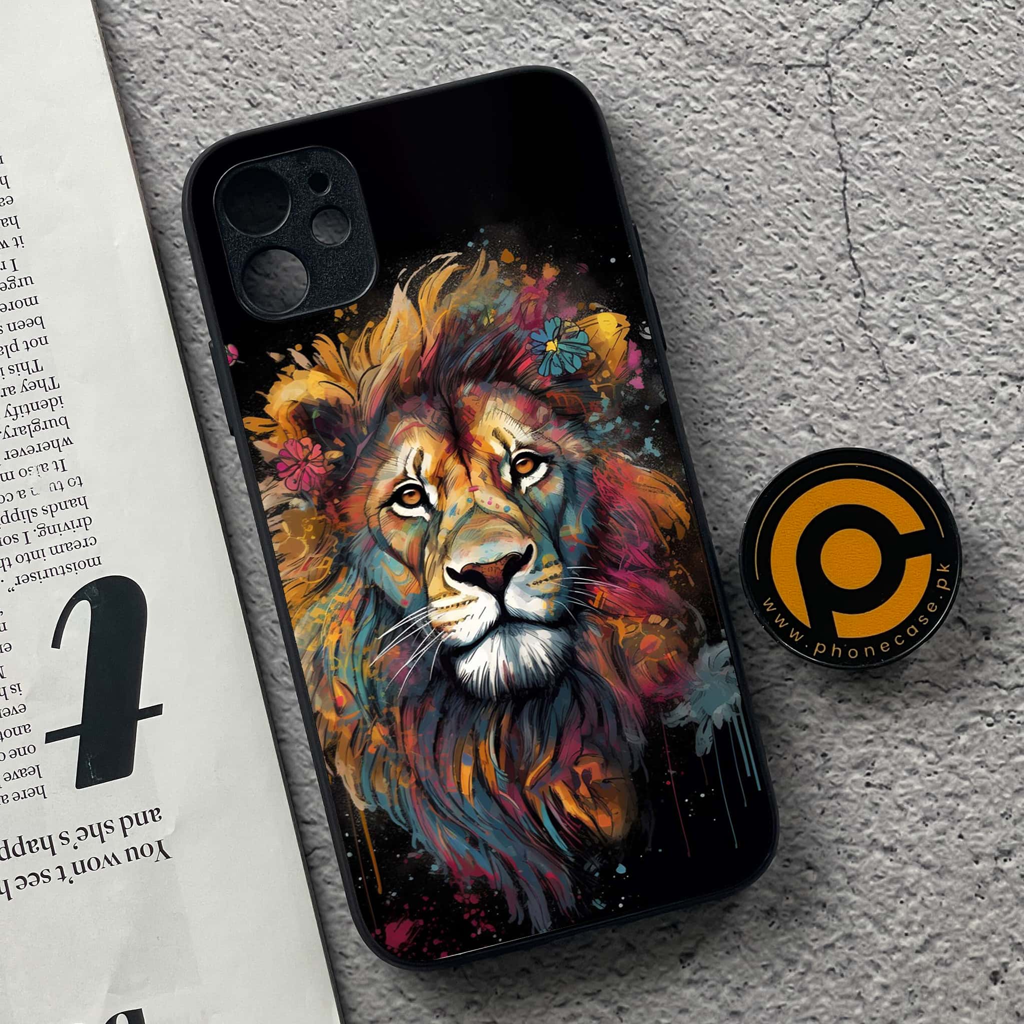 iPhone 11 Tiger Series 2.0 Premium Printed Glass soft Bumper shock Proof Case