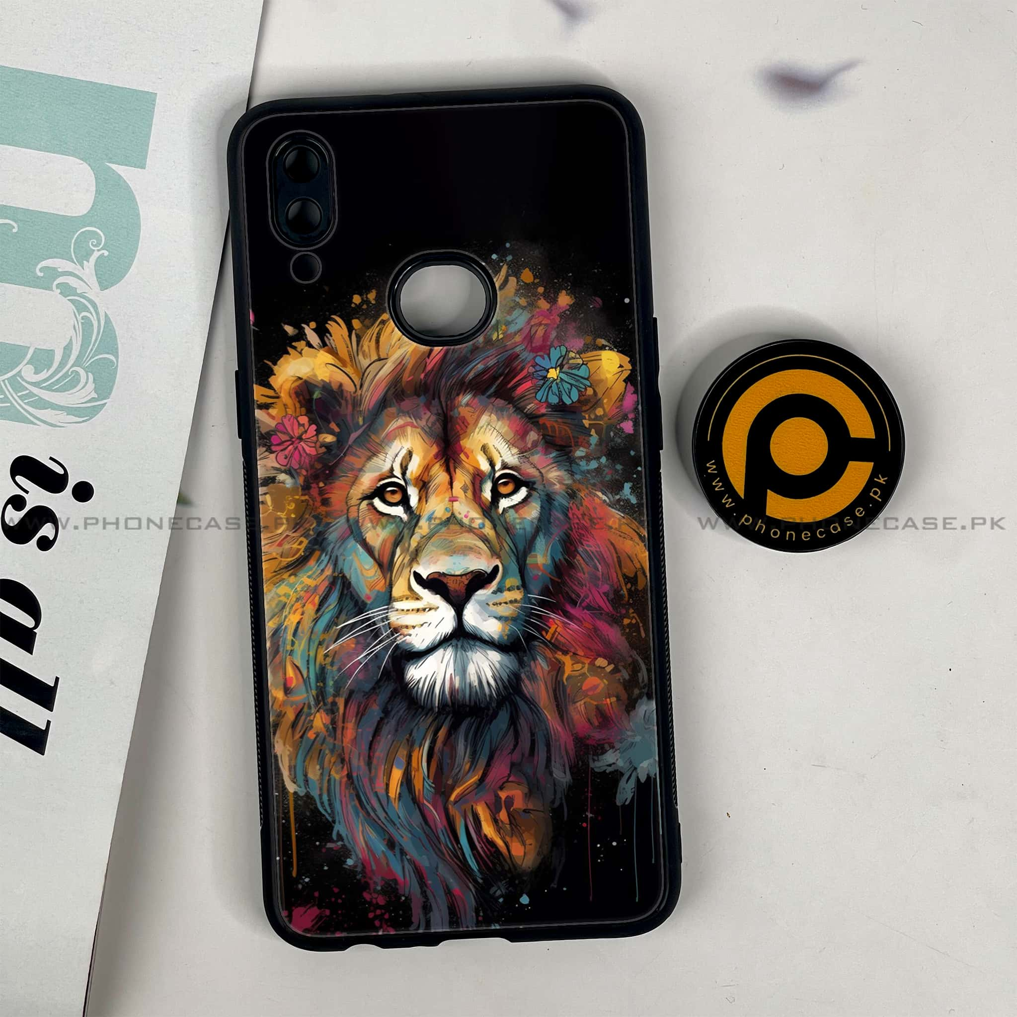 Galaxy A10s - Tiger 2.0 Series - Premium Printed Glass soft Bumper shock Proof Case