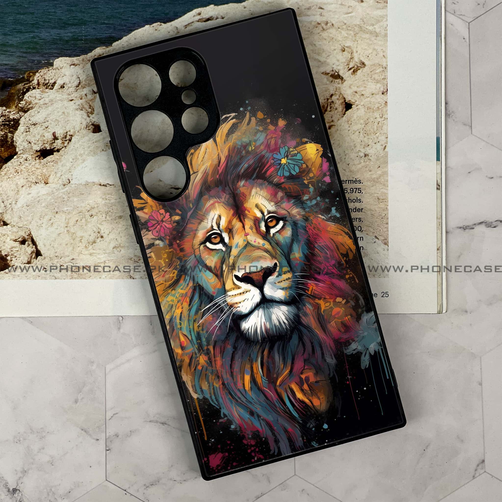 Samsung Galaxy S23 Ultra - Tiger 2.0 Series - Premium Metal Printed soft Bumper shock Proof Case