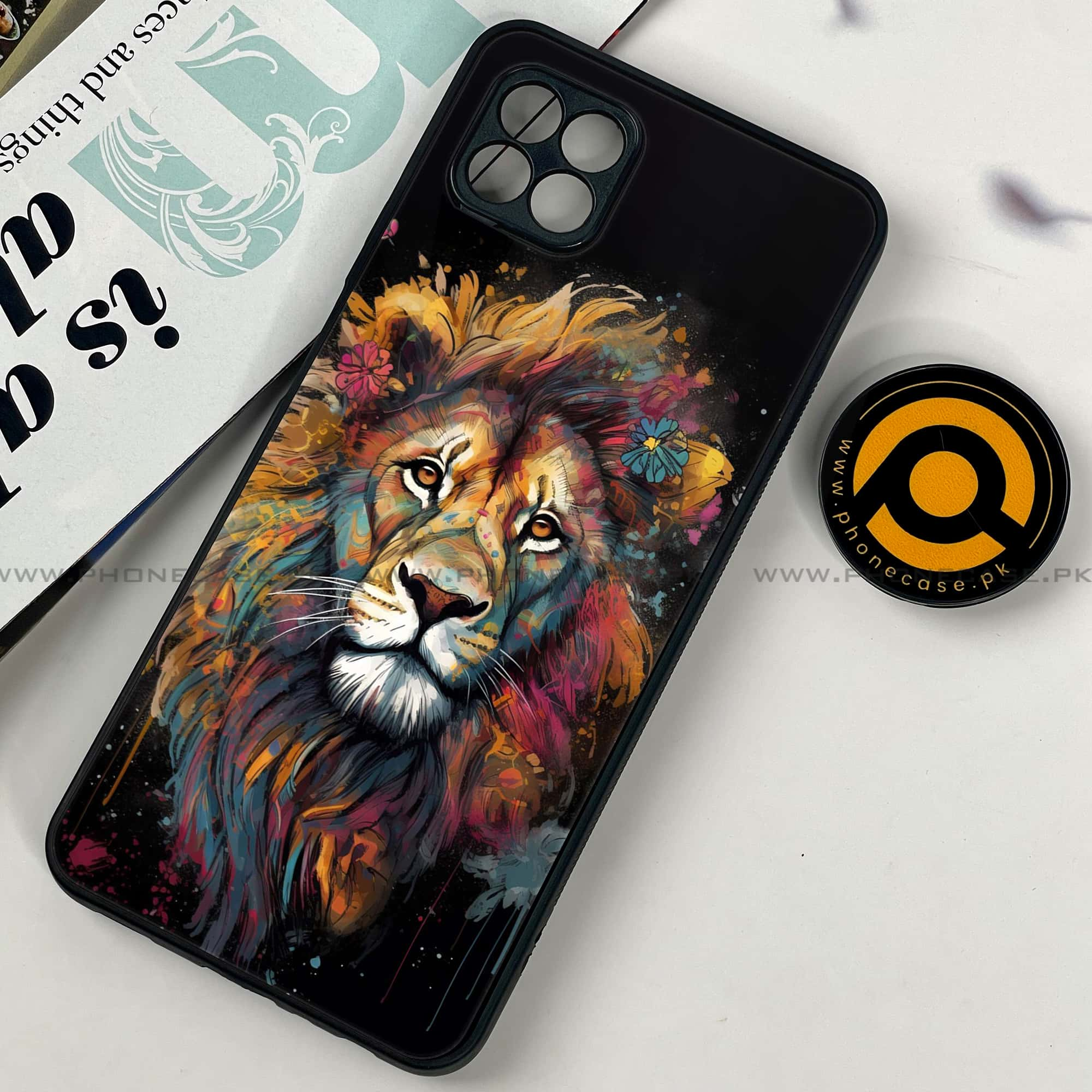 Samsung Galaxy A22 - Tiger 2.0 Series - Premium Printed Metal soft Bumper shock Proof Case