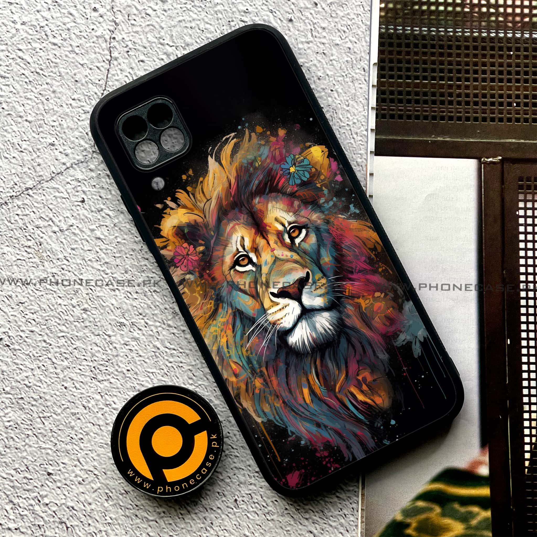 Huawei P40 Lite - Tiger 2.0 Series - Premium Printed Glass soft Bumper shock Proof Case