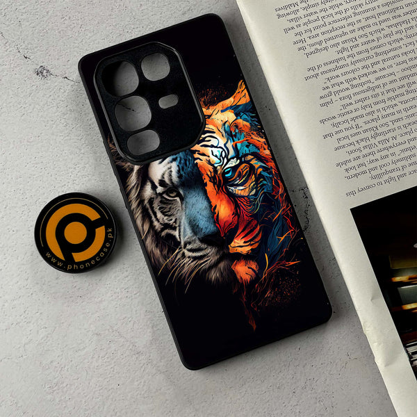Infinix Note 50 - Tiger 2.0 Design 1- Premium Metal Printed Soft Bumper Shockproof Case CS-43651