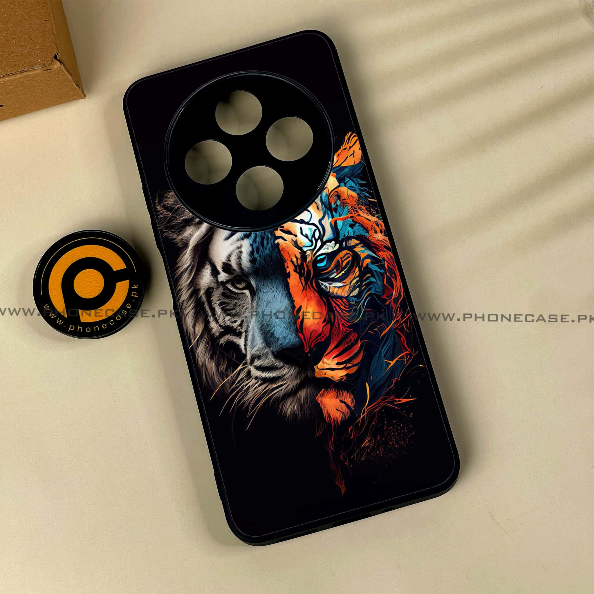 Xiaomi Poco C75 4G - Tiger 2.0 Series - Premium Printed Glass soft Bumper shock Proof Case