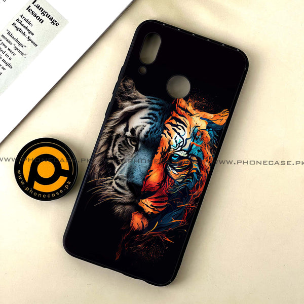 Huawei Nova 3 - Tiger 2.0 Series - Premium Printed Glass soft Bumper shock Proof Case