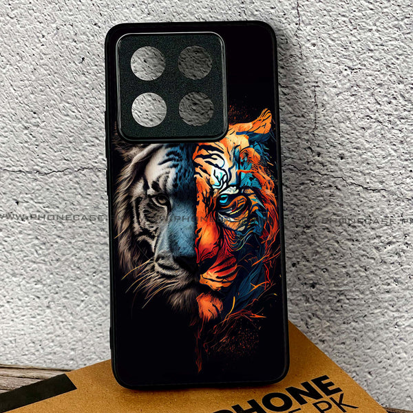 Xiaomi 14T - Tiger 2.0 Series - Premium Printed Glass soft Bumper shock Proof Case