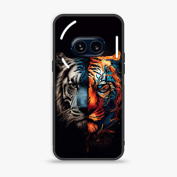 Nothing Phone (2a) - Tiger 2.0 Series - Premium Metal Printed soft Bumper Shock Proof Case