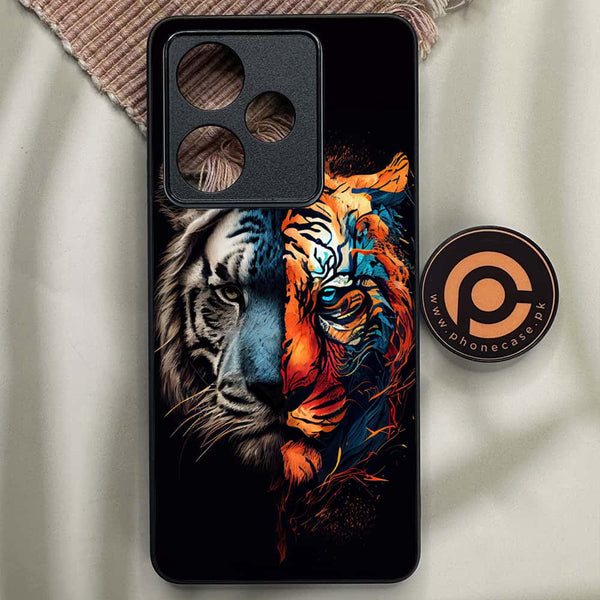 Realme GT 7 - Tiger 2.0 Series - Premium Metal Printed soft Bumper shock Proof Case