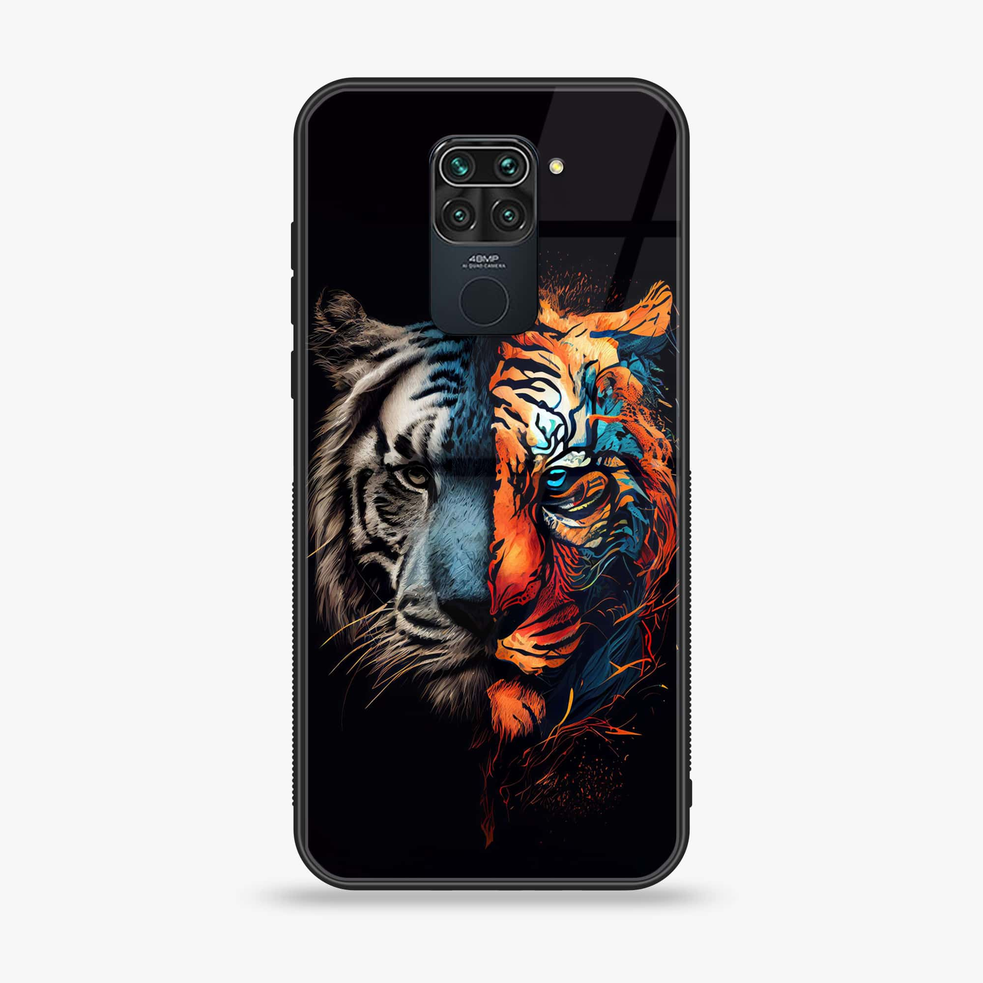 Xiaomi Redmi 10X - Tiger 2.0 Series -  Premium Printed Metal soft Bumper shock Proof Case