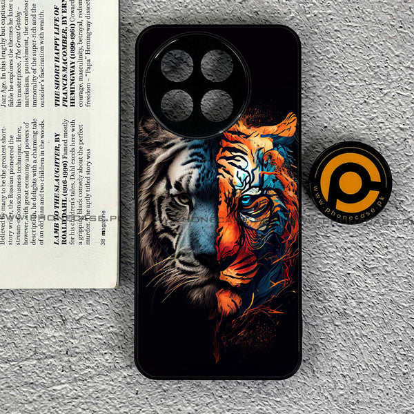OnePlus 13R - Tiger 2.0 Series - Premium Printed Glass soft Bumper shock Proof Case
