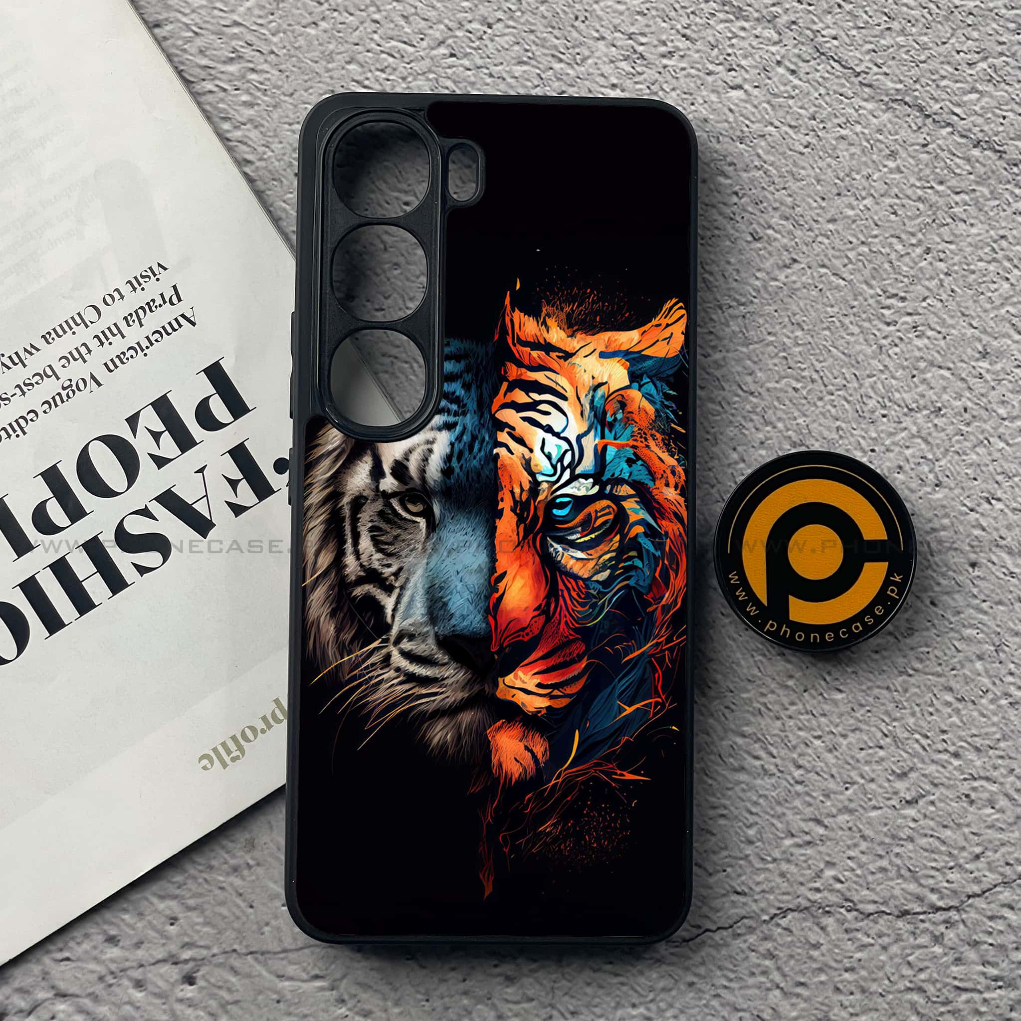 Vivo Y200 4G - Tiger 2.0 Series - Premium Metal Printed soft Bumper Shock Proof Case