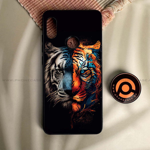 Redmi Note 5/Note 5 Pro - Tiger 2.0 Series - Premium Metal Printed soft Bumper shock Proof Case