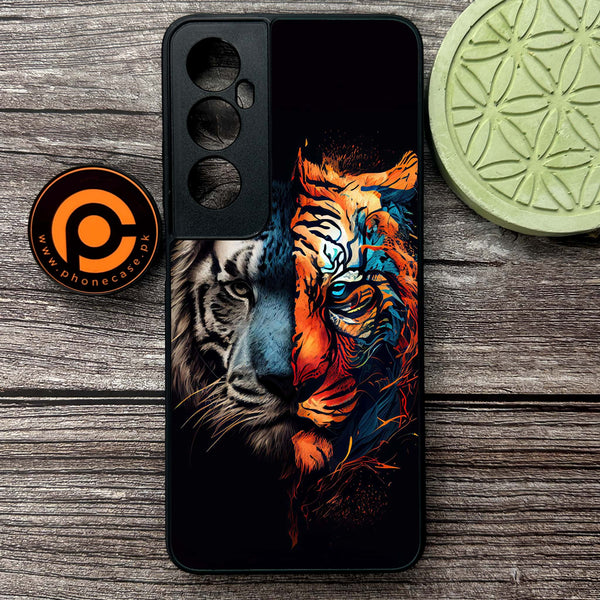 Realme C65  - Tiger 2.0 Series - Premium Metal Printed soft Bumper shock Proof Case