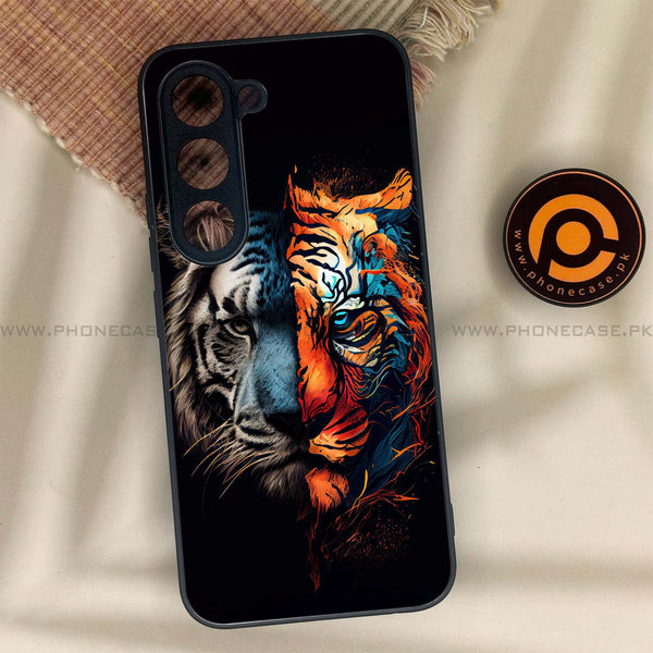 Tecno Spark 40 Pro - Tiger 2.0 Design 1  - Premium Metal Printed soft Bumper shock Proof Case  CS-39750