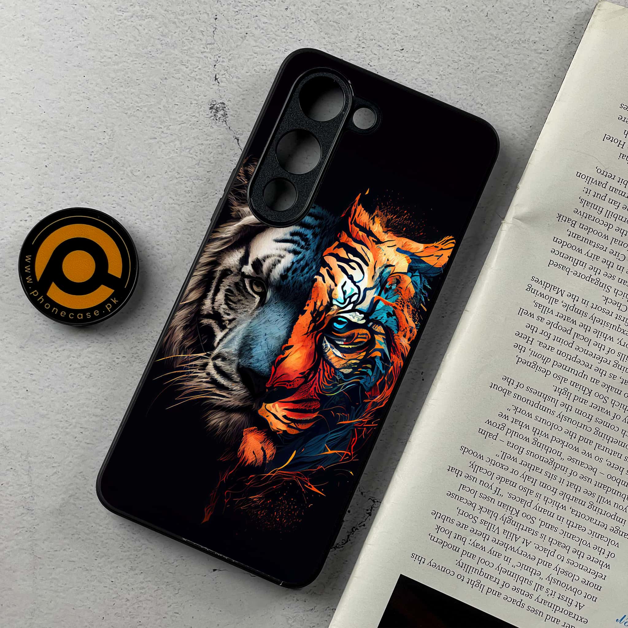 Vivo Y04 - Tiger 2.0 Series - Premium Metal Printed Soft Bumper Shockproof Case