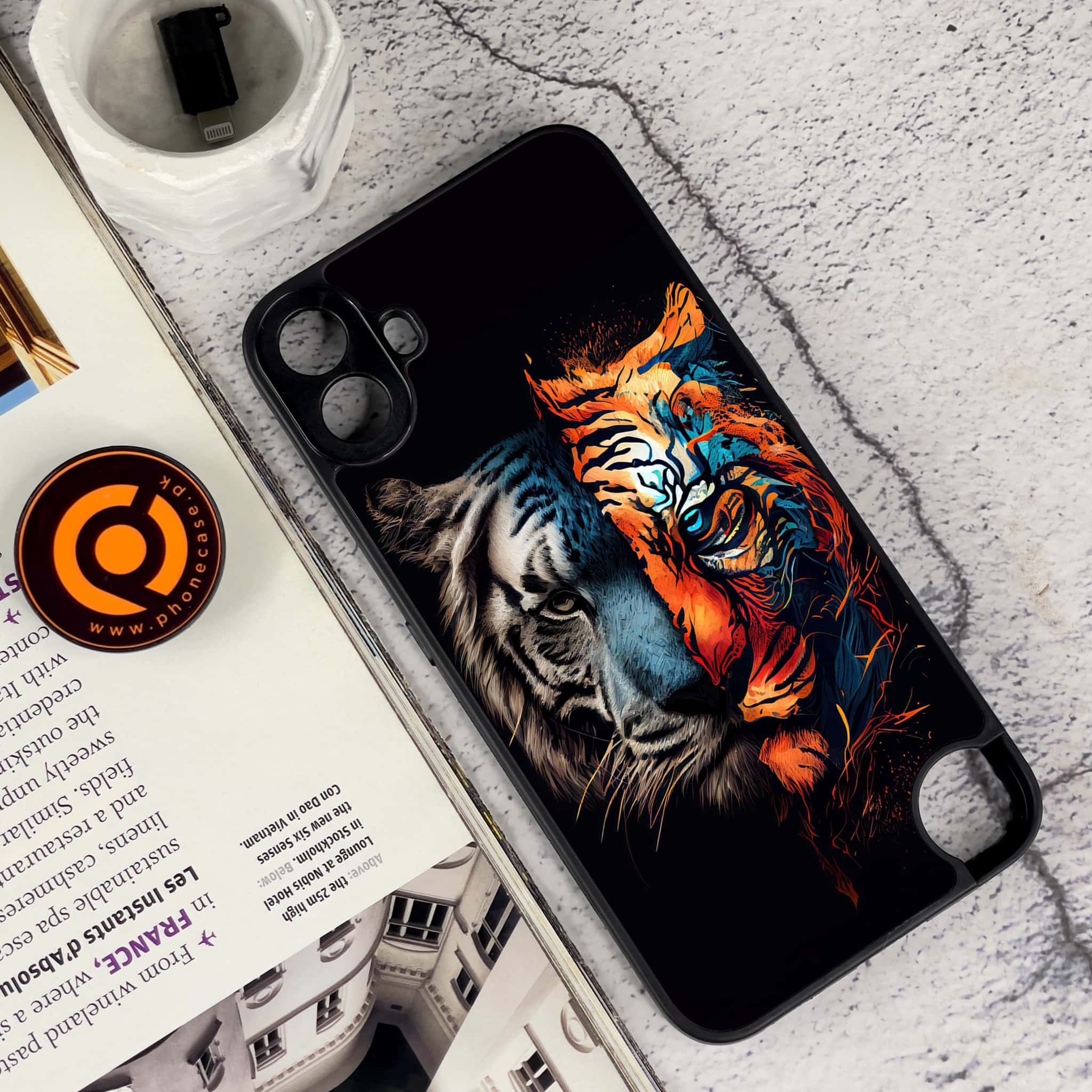 Nothing CMF Phone 1 - Tiger 2.0 Series - Premium Metal Printed soft Bumper Shock Proof Case