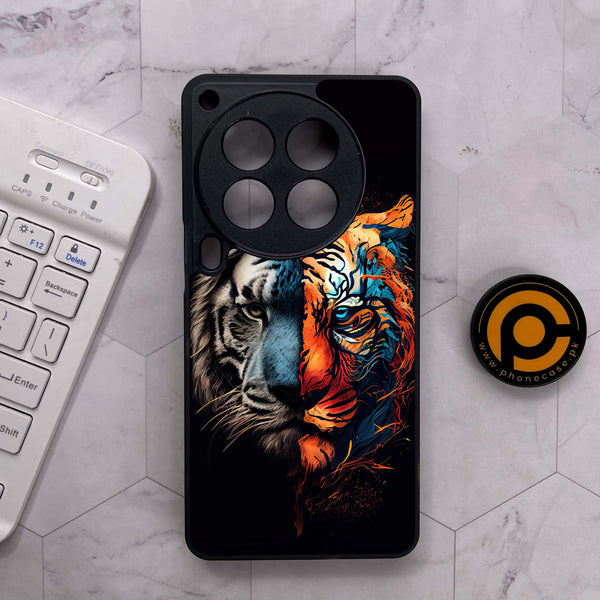 Tecno Camon 30 Premier - Tiger 2.0 Design 1  - Premium Metal Printed soft Bumper shock Proof Case
