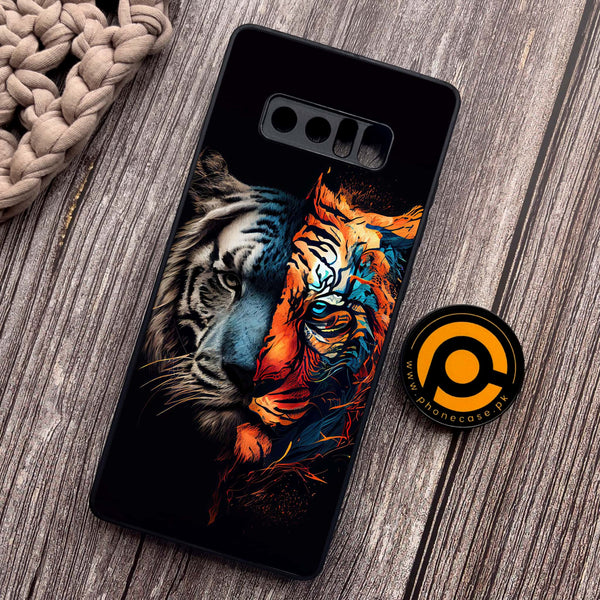 Samsung Galaxy Note 8 - Tiger 2.0 Series - Premium Metal Printed soft Bumper shock Proof Case