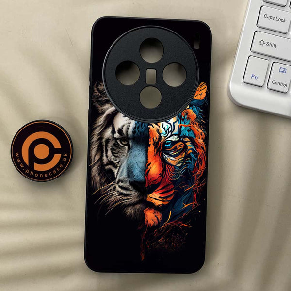 Honor X6c - Tiger 2.0 Series - Premium Metal  Printed soft Bumper shock Proof Case