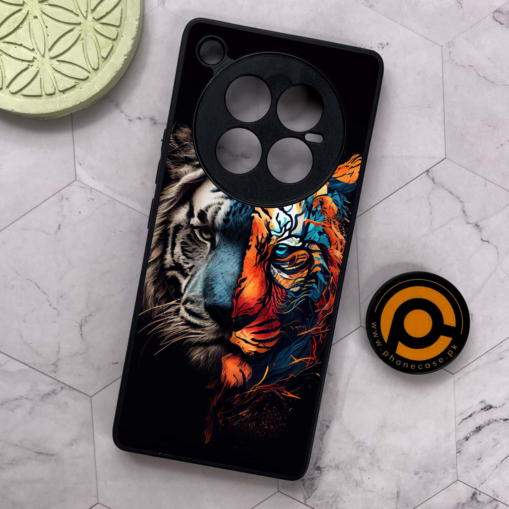 Infinix Zero 40 5G - Tiger 2.0 Series - Premium Metal Printed soft Bumper shock Proof Case