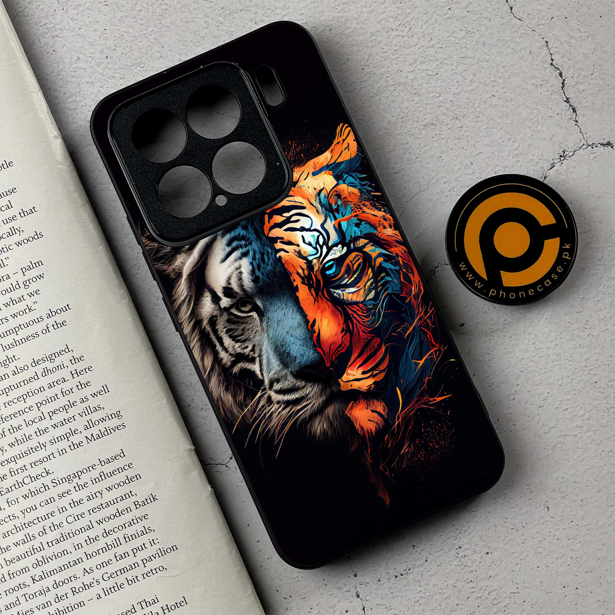 Xiaomi 15 - Tiger 2.0 Series - Premium Metal Printed soft Bumper shock Proof Case