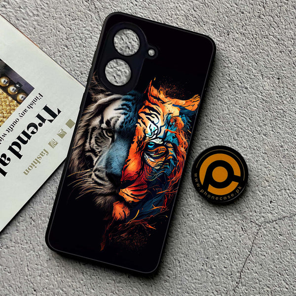Xiaomi Redmi A5 - Tiger 2.0 Series - Premium Metal Printed soft Bumper shock Proof Case