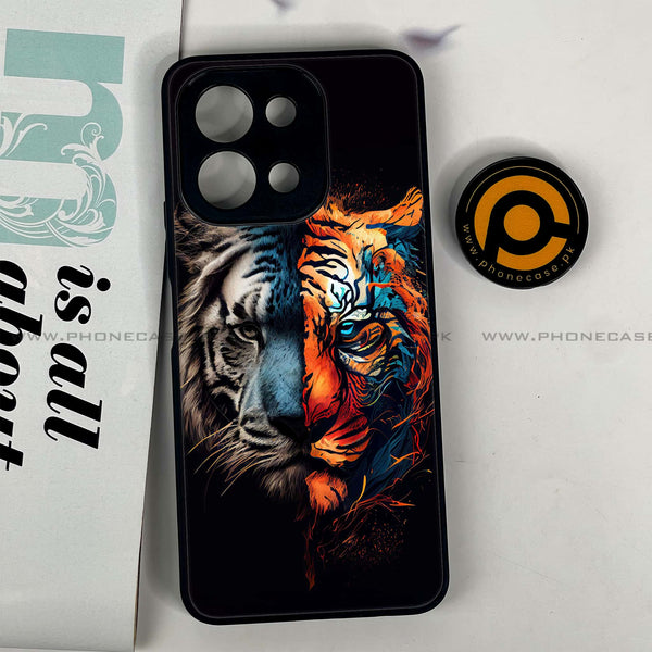 Vivo Y28 - Tiger 2.0 Design 1 - Premium Printed Glass soft Bumper shock Proof Case CS-23470