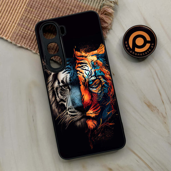 Vivo Y400 - Tiger 2.0 Series - Premium Metal Printed soft Bumper shock Proof Case