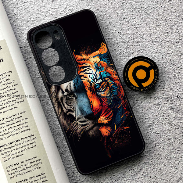 Vivo Y19s Pro - Tiger 2.0 Series - Premium Metal Printed soft Bumper shock Proof Case