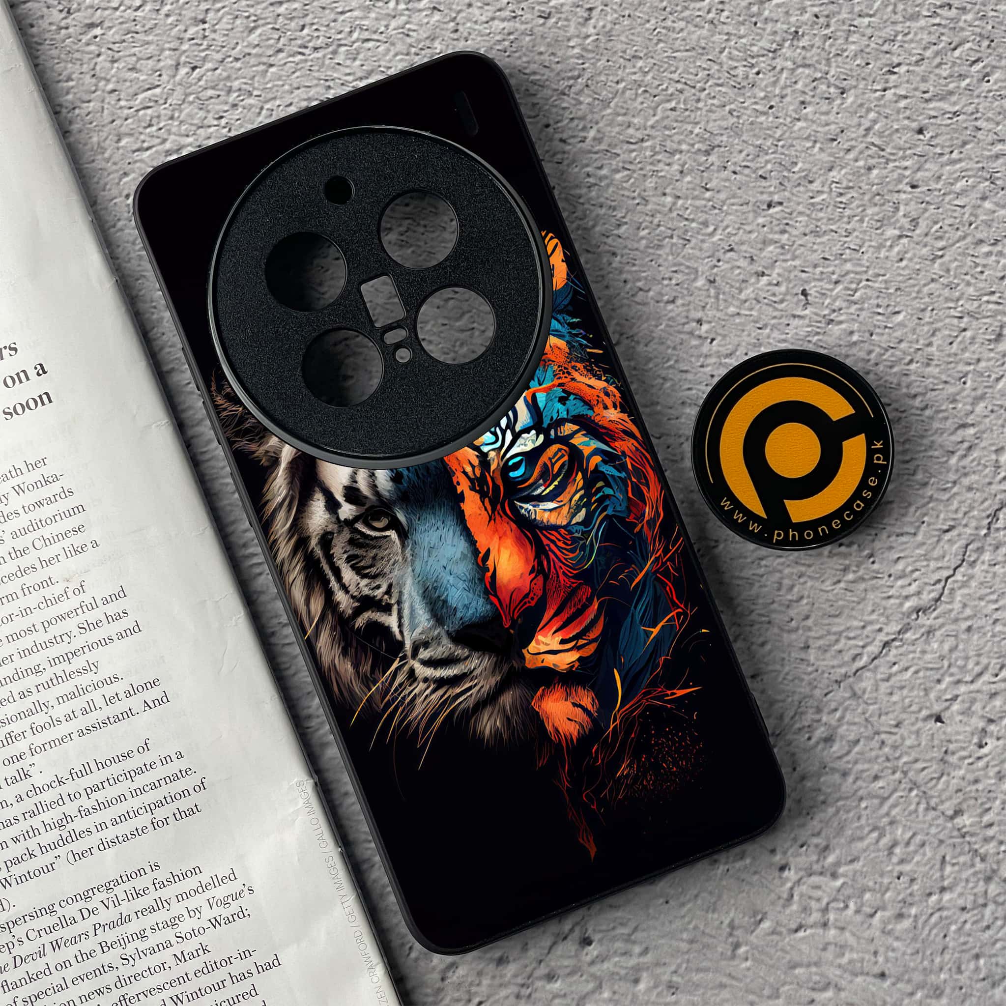 Vivo X200 Pro - Tiger 2.0 Series - Premium Metal  Printed soft Bumper shock Proof Case