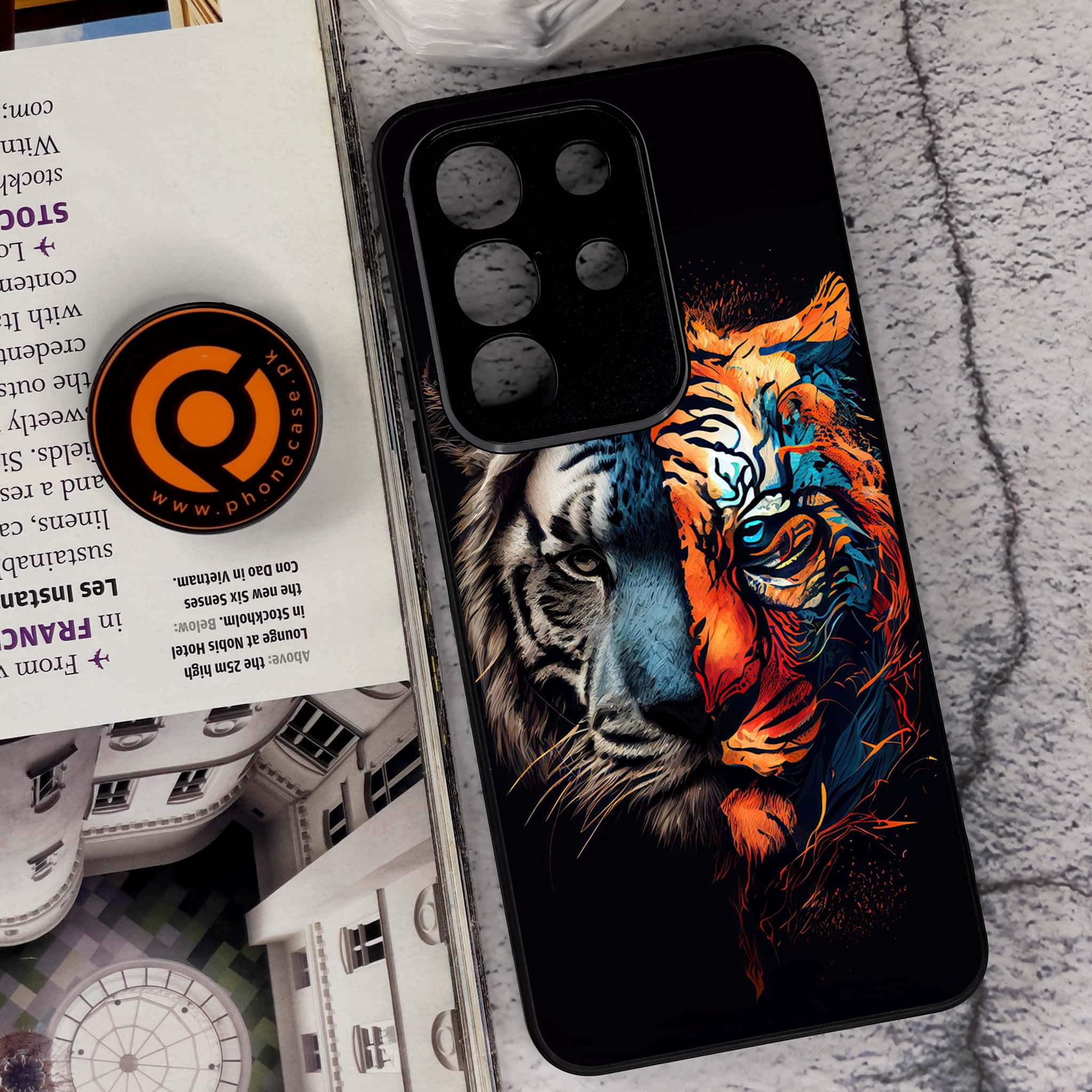 Vivo Y29 4G - Tiger 2.0 Series - Premium Metal Printed soft Bumper Shock Proof Case