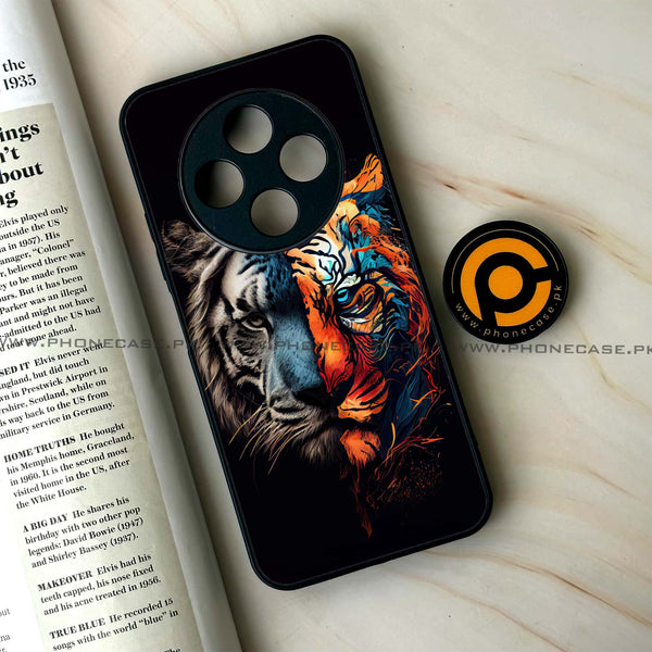 Oppo F27 Pro Plus - Tiger 2.0 Series - Premium Metal Printed soft Bumper Shock Proof Case