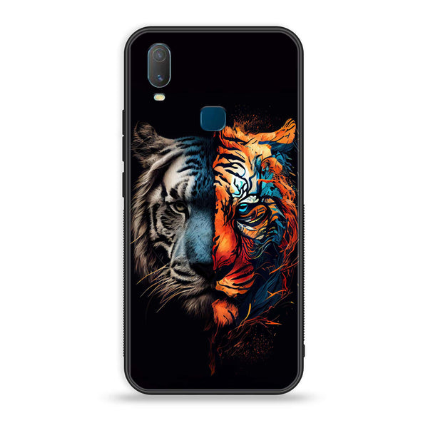 VIVO Y11 - Tiger 2.0 Series - Premium Printed Glass soft Bumper shock Proof Case