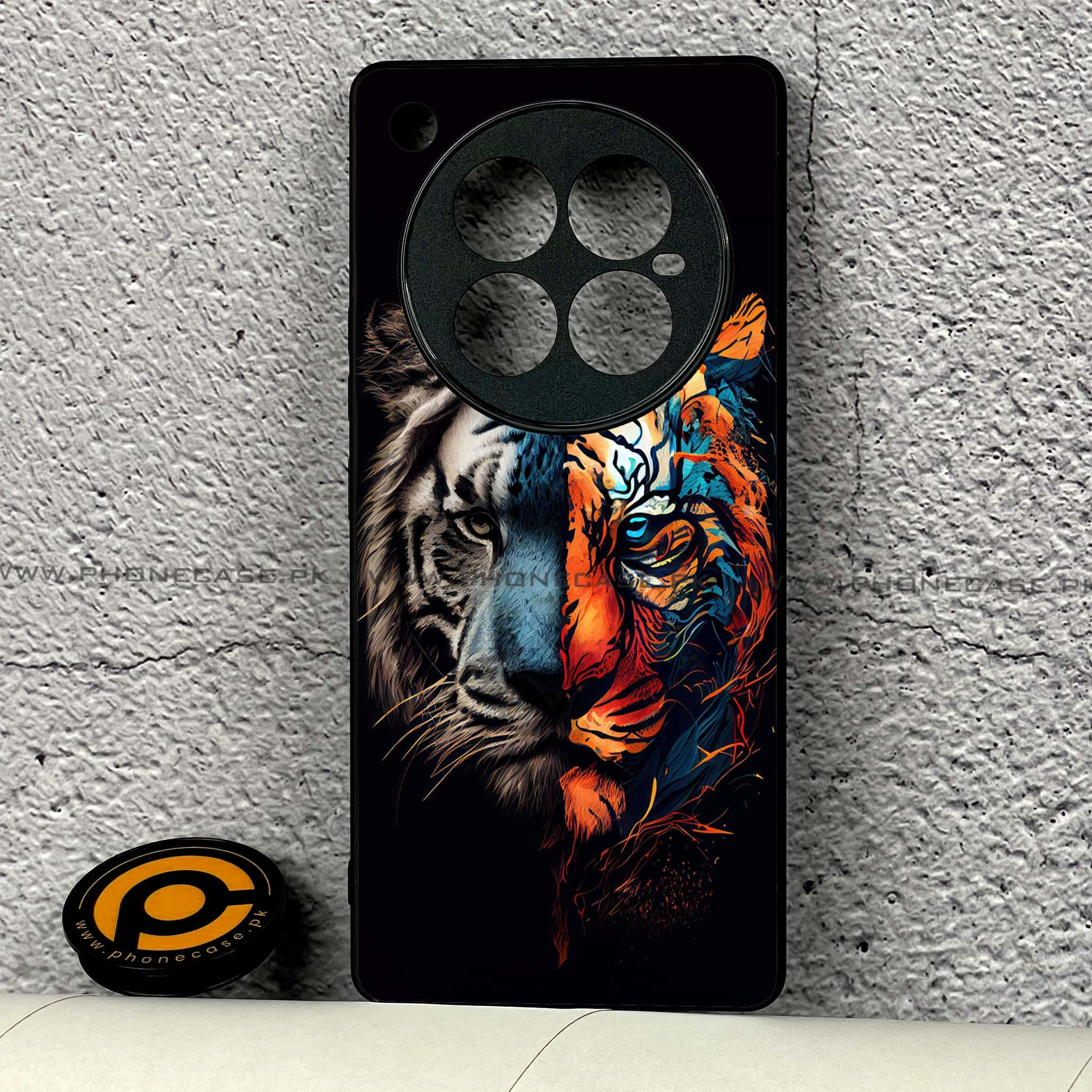 Infinix Zero 40 - Tiger 2.0 Series - Premium Printed Glass soft Bumper shock Proof Case