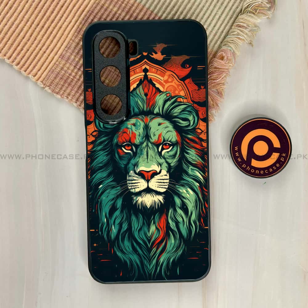Infinix Hot 60i - Tiger 2.0 Series - Premium Metal Printed soft Bumper shock Proof Case