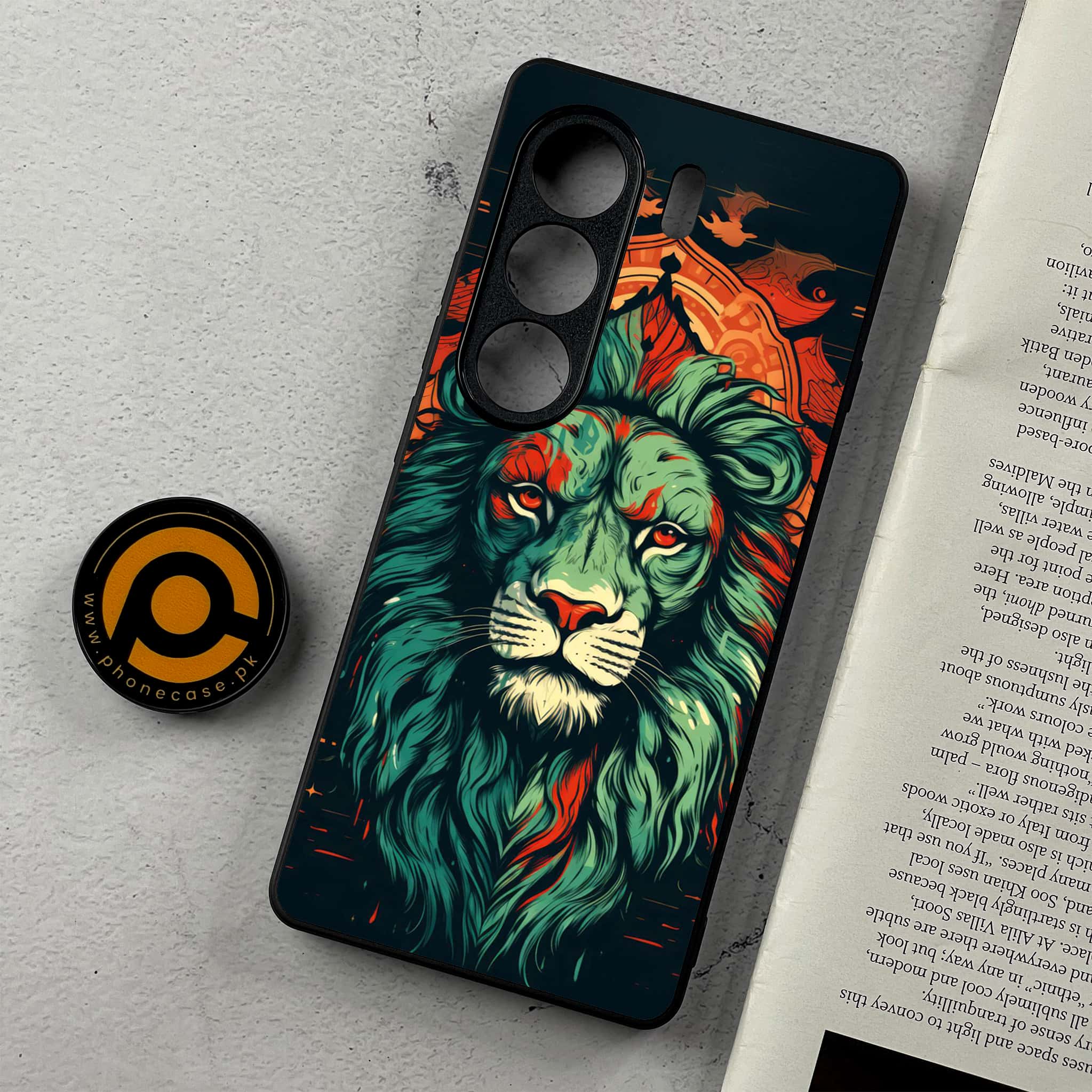 Tecno Camon 40 - Tiger 2.0 Series - Premium Metal Printed Soft Bumper Shockproof Case