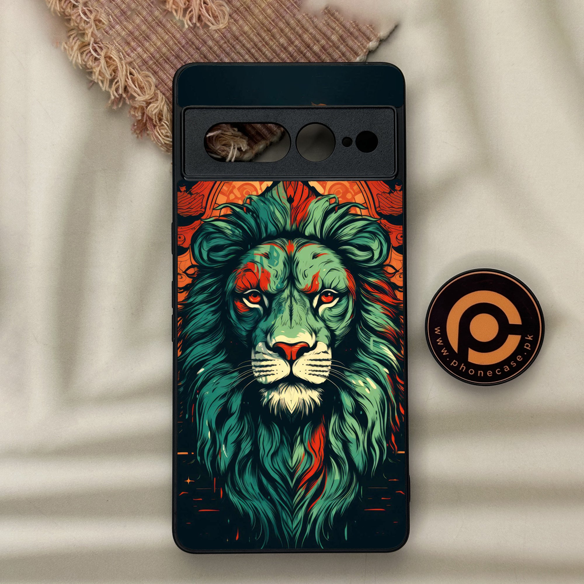 Google Pixel 7 Pro - Tiger Series 2.0 - Premium Metal Printed soft Bumper Shock Proof Case