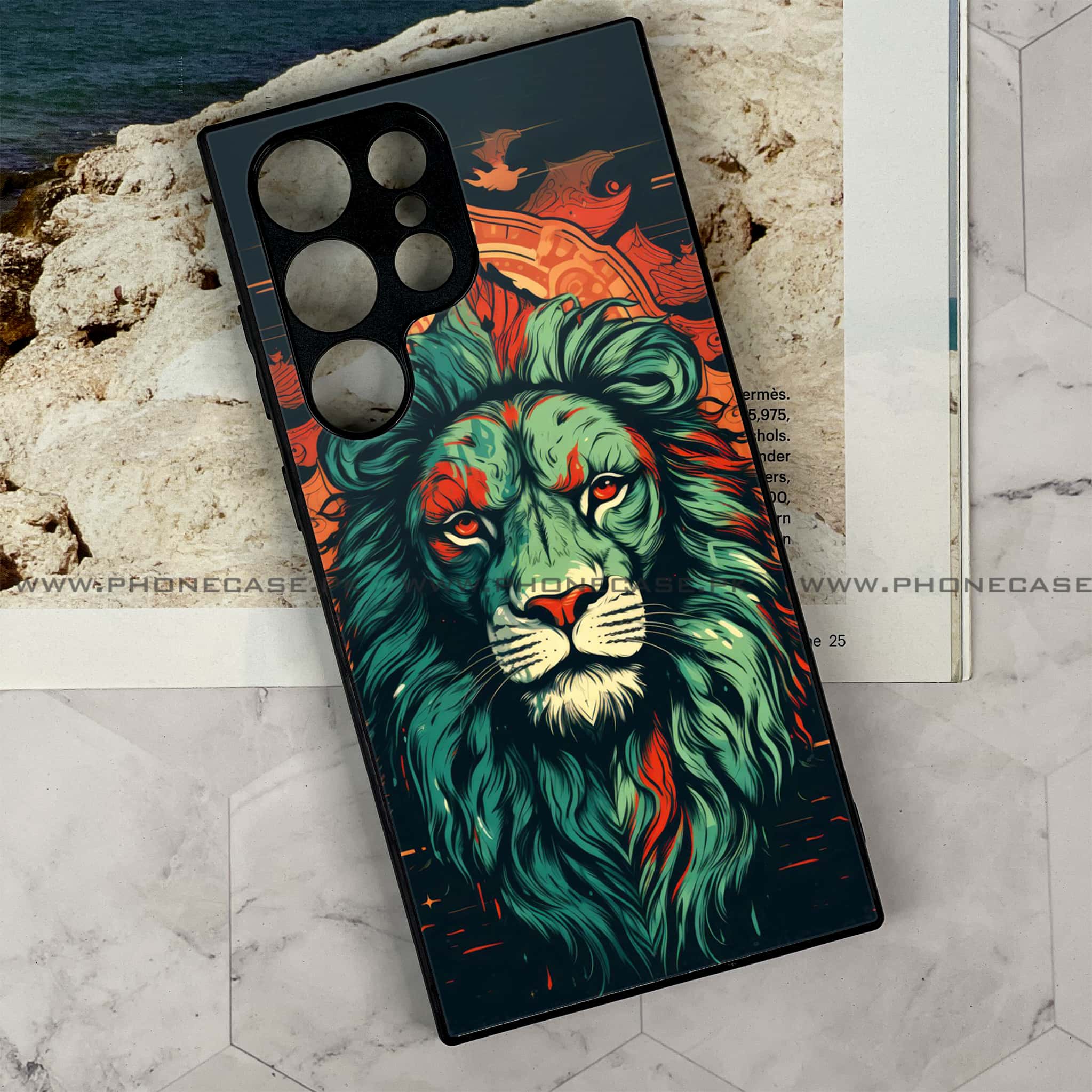 Samsung Galaxy S23 Ultra - Tiger 2.0 Series - Premium Metal Printed soft Bumper shock Proof Case