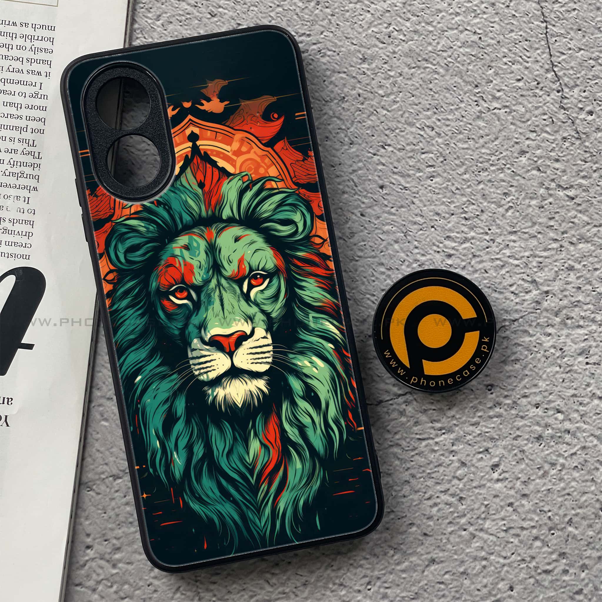 Oppo A38 4G - Tiger 2.0 Series - Premium Printed Metal soft Bumper shock Proof Case