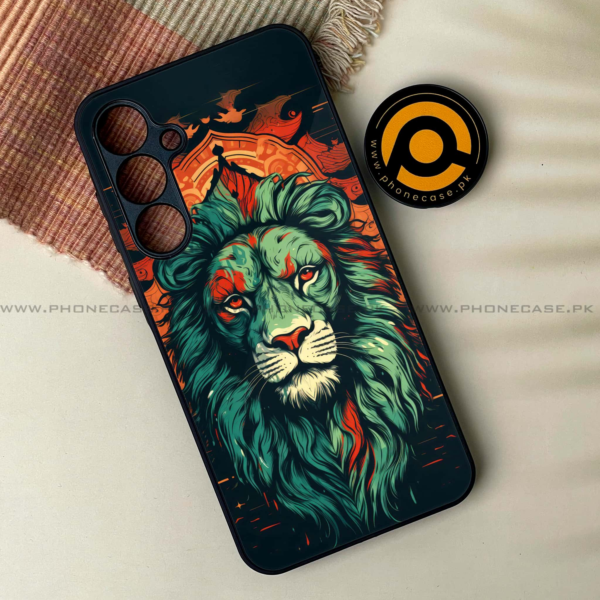 Samsung Galaxy A14 - Tiger Series 2.0 - Premium Printed Glass soft Bumper shock Proof Case