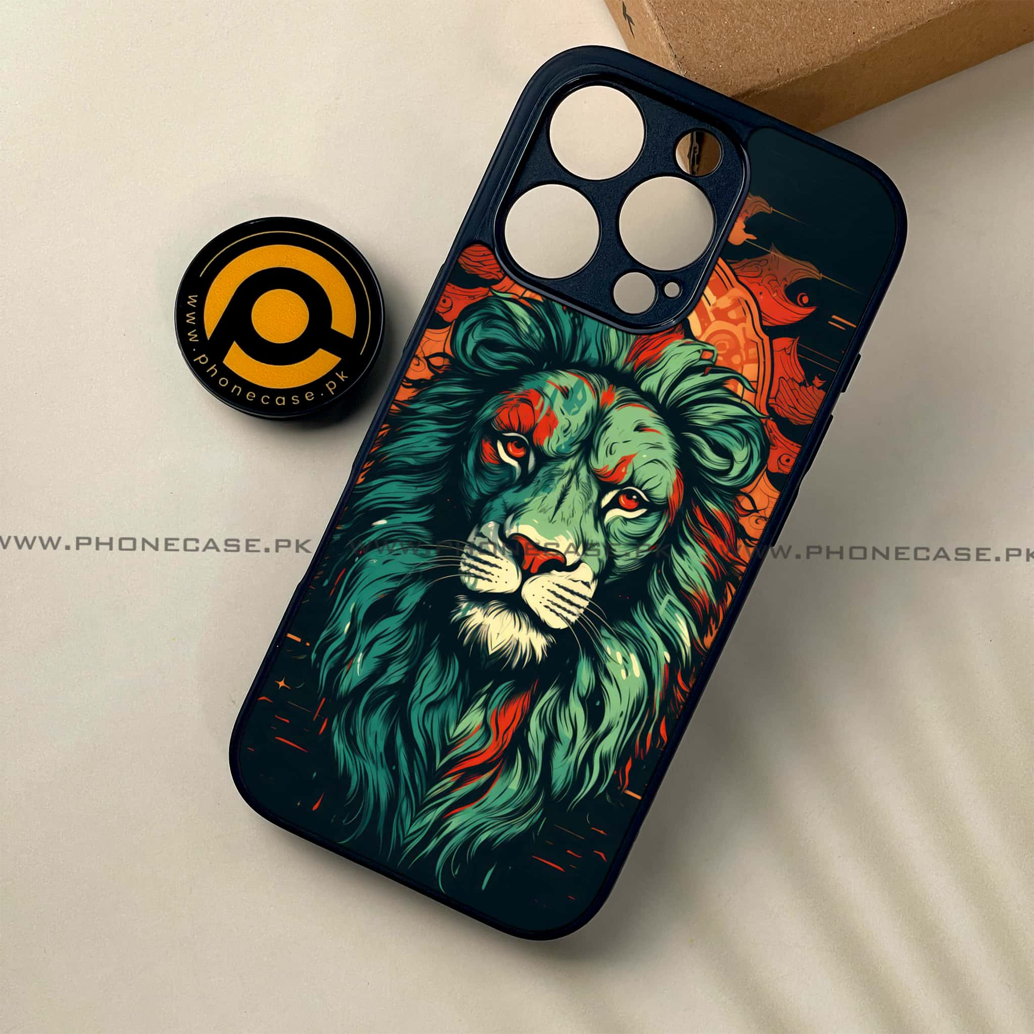 iPhone 16 Pro - Tiger 2.0 Series - Premium Printed Glass soft Bumper shock Proof Case