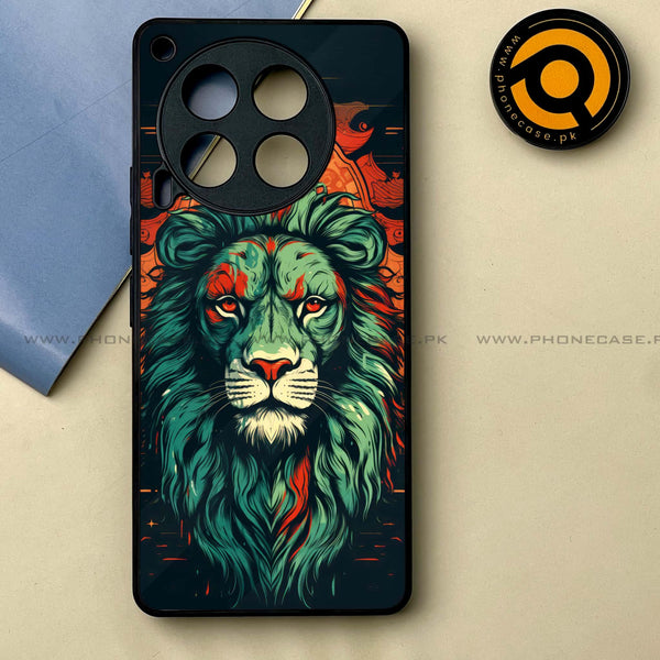 Tecno Camon 30 - Tiger 2.0 Design 2 -  Premium Printed Metal soft Bumper shock Proof Case  CS-23943