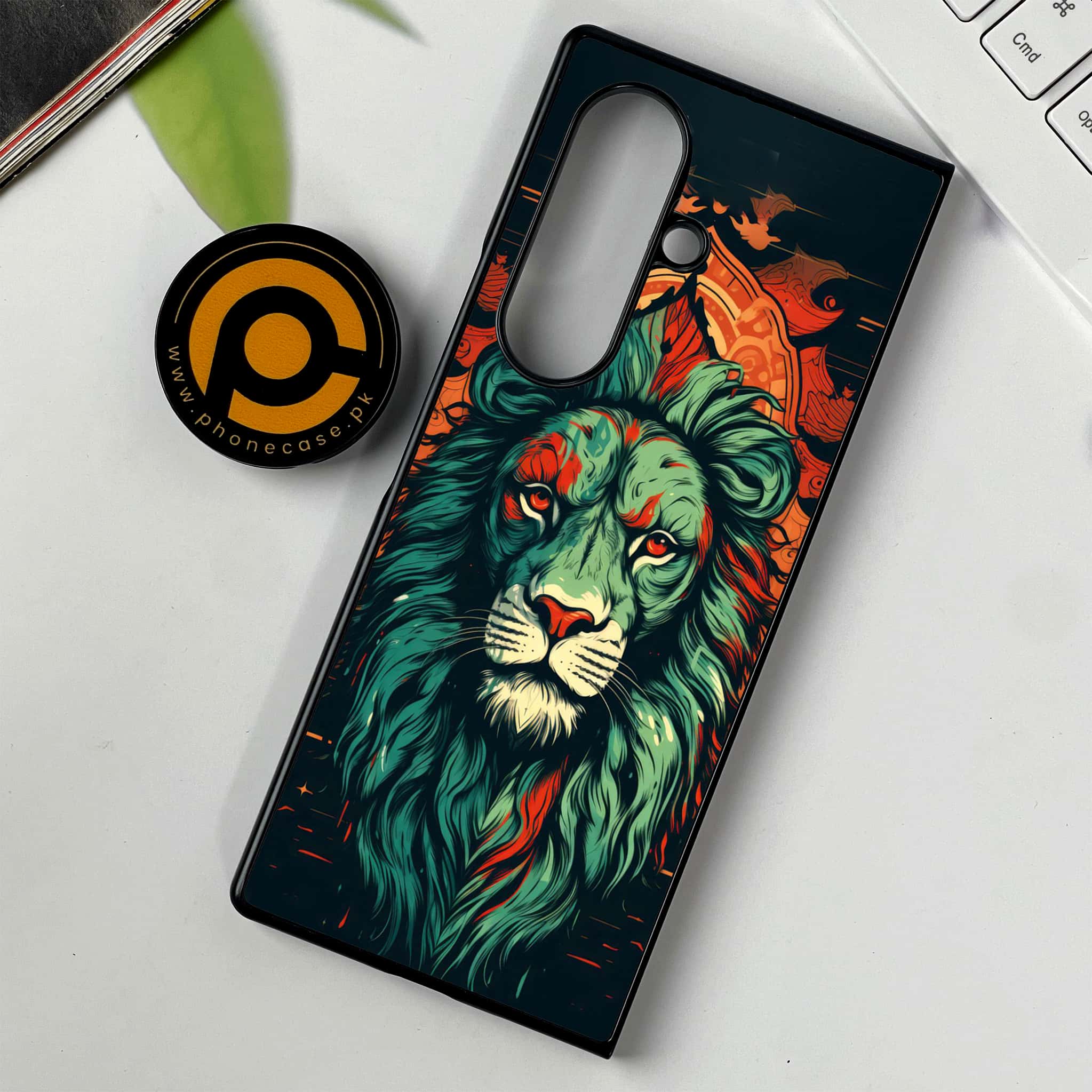 Samsung Galaxy Z Fold 7 - Tiger 2.0 Series - Premium Metal Printed soft Bumper shock Proof Case