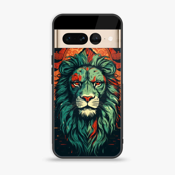 Google Pixel 7 Pro - Tiger 2.0  Design 2 - Premium Printed Glass soft Bumper shock Proof Case CS-24539