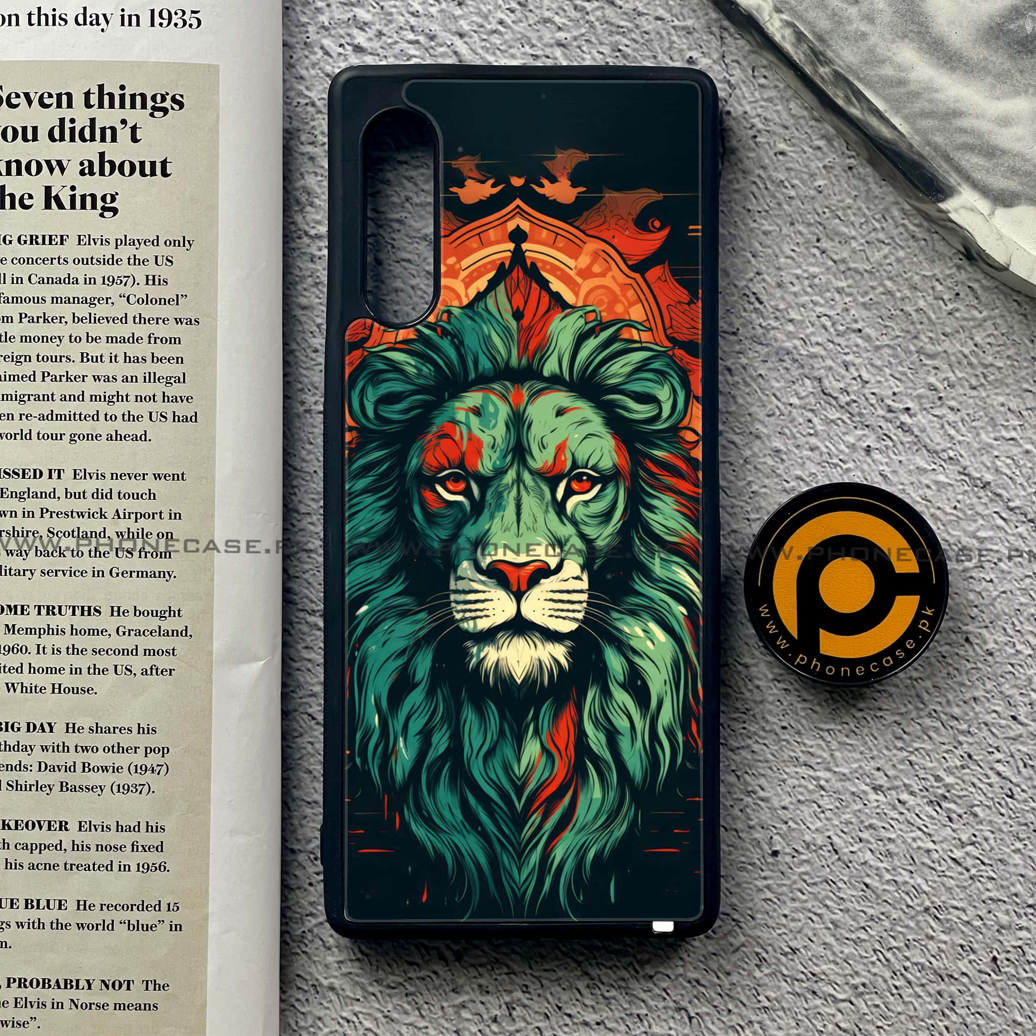 LG G9 - Tiger 2.0 Series - Premium Metal Printed soft Bumper shock Proof Case