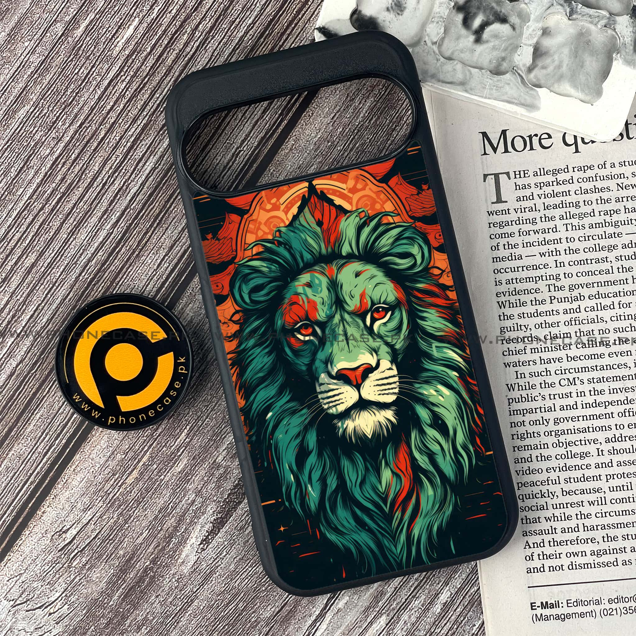 Google Pixel 9 - Tiger 2.0 Series - Premium Printed Glass soft Bumper shock Proof Case