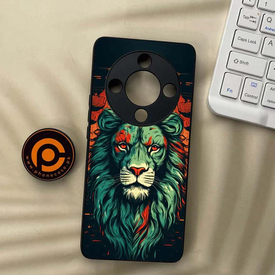 HONOR X9b 5G - Tiger 2.0 Design 2- Premium Metal  Printed soft Bumper shock Proof Case CS-46675