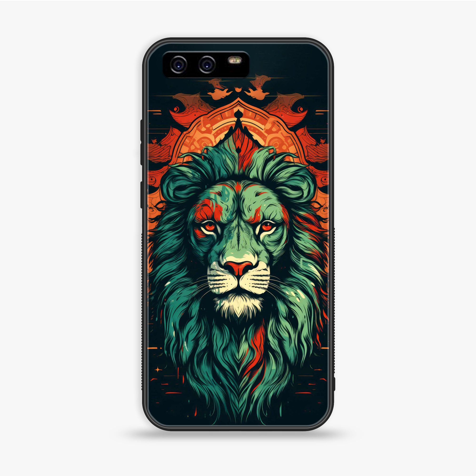 Huawei P10 Plus - Tiger 2.0 Series - Premium Printed Glass Soft Bumper Shock Proof Case